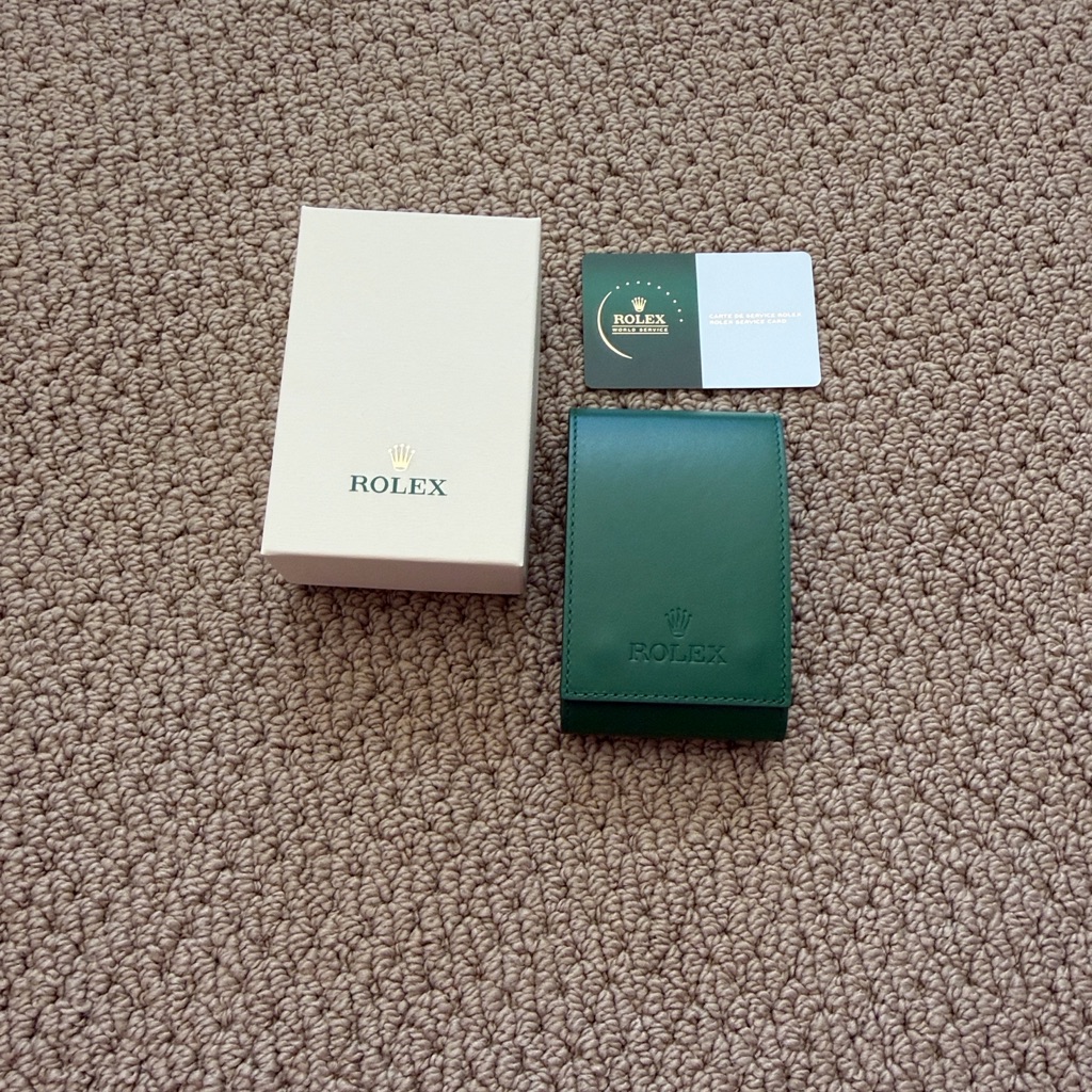 Rolex Green Leather Watch Case With Box Rolex Green Leather Watch Case With Box